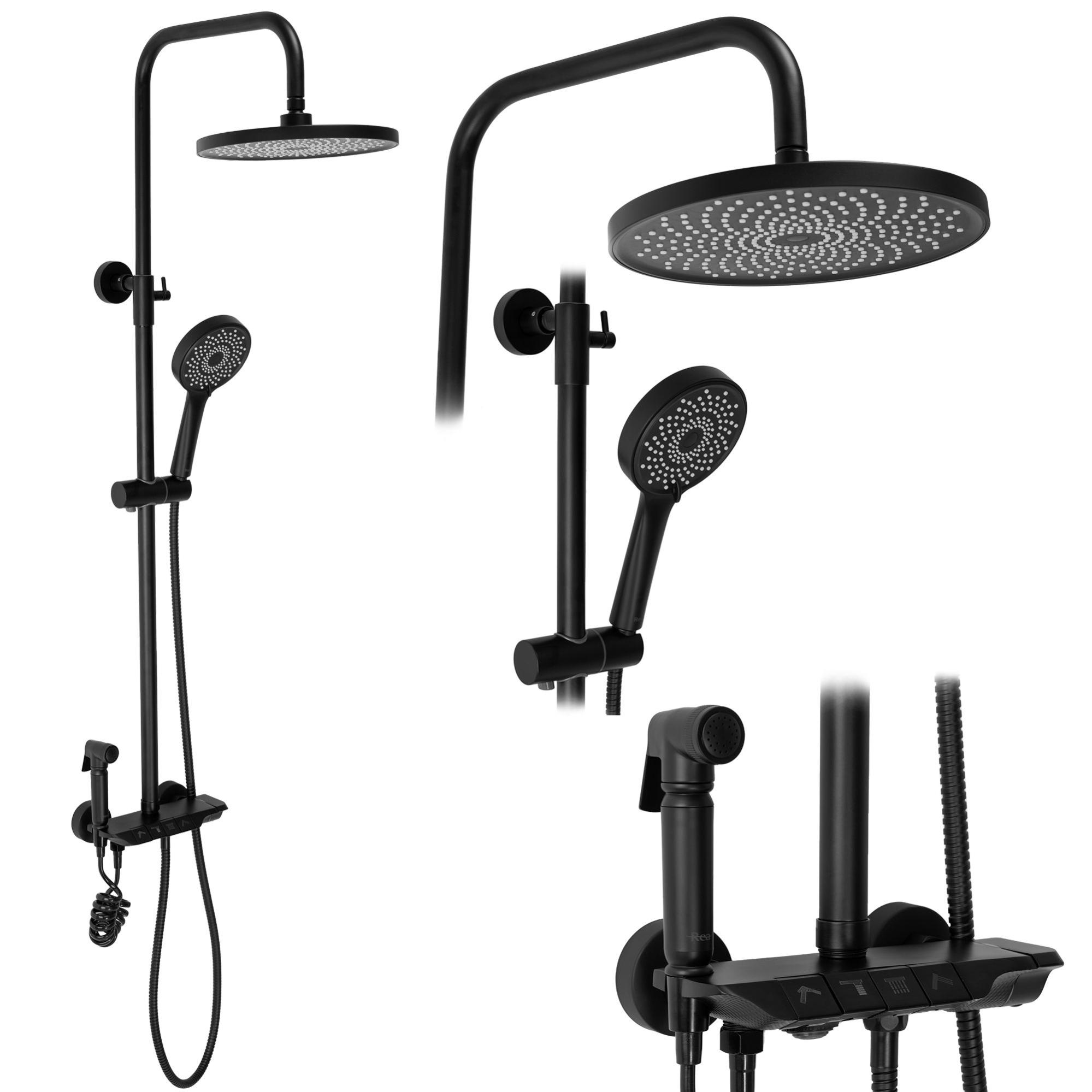 KIT DE DOUCHE REA MAX BLACK Leroy Merlin