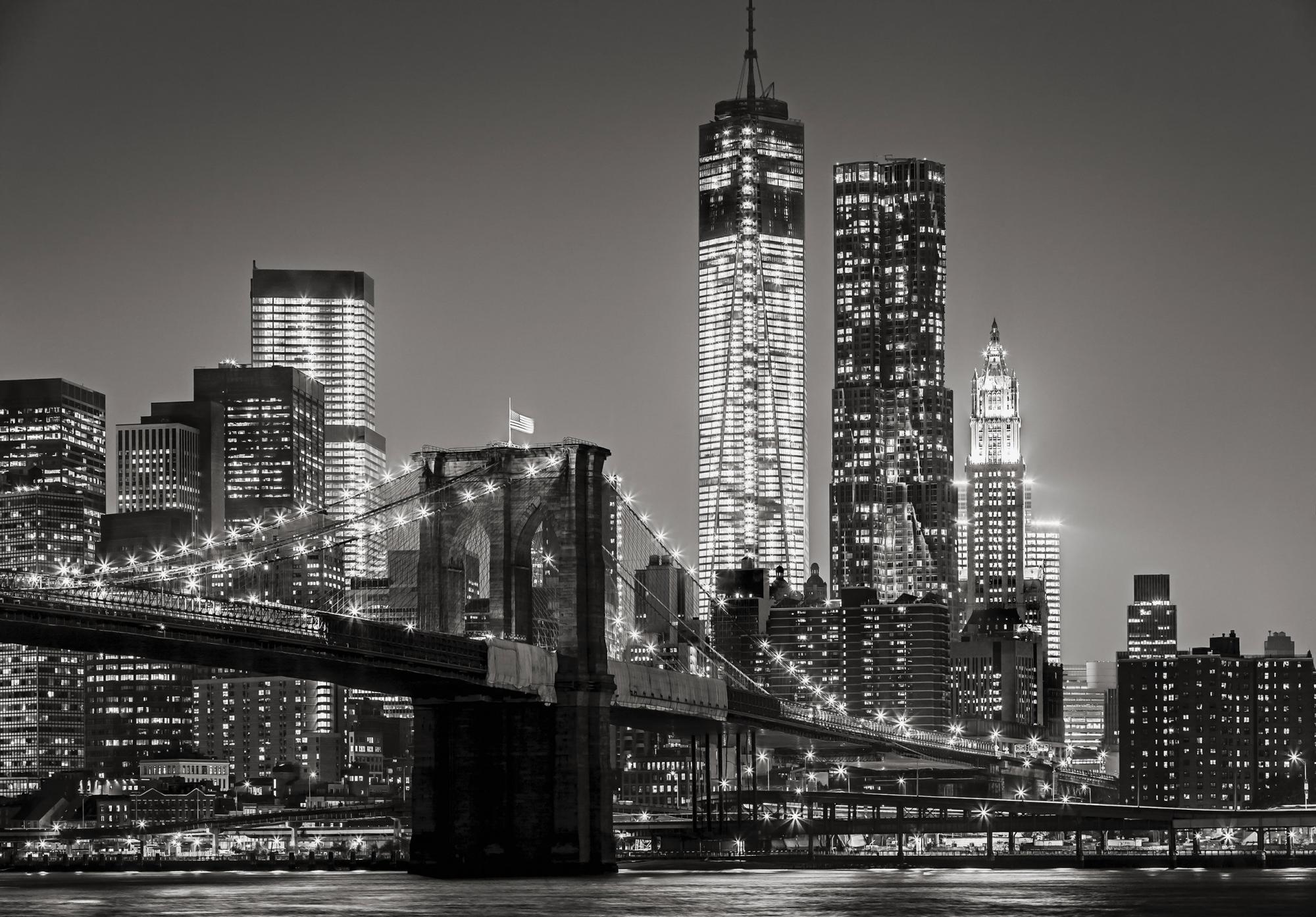 Paravento Pieghevole Festnight 200x180 Cm - Stampa New York Di Notte, Telaio In Legno, Divisorio Per Ambiente - 3