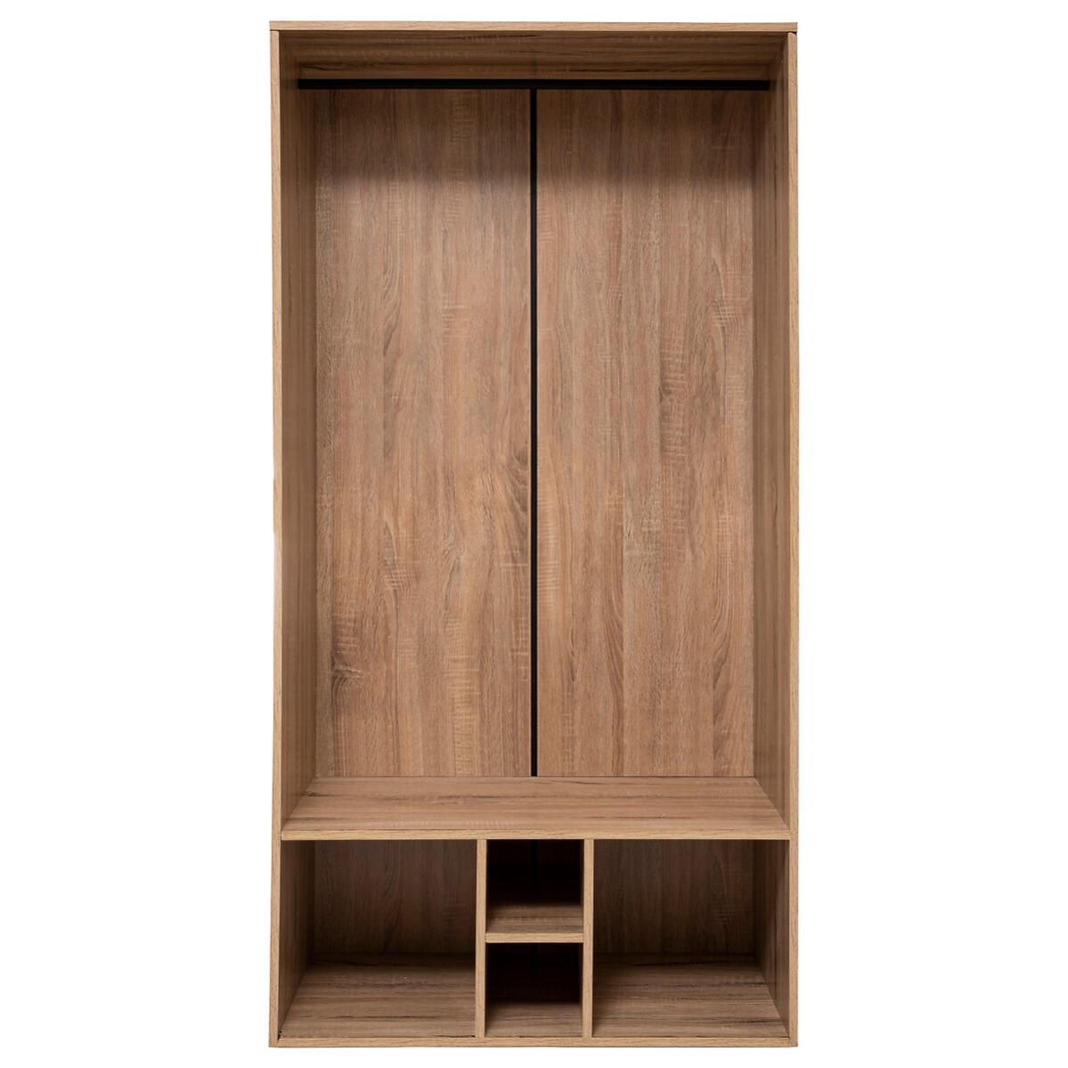 Armoire penderie en bois coloris naturel longueur 86 x Profondeur 45