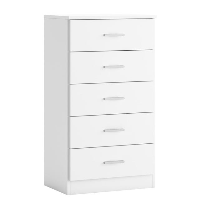 Cassettiera Dalia 4 cassetti colore rovere, 80 cm larghezza Cassettiera Dalia 4 cassetti colore rovere, 80 cm larghezza