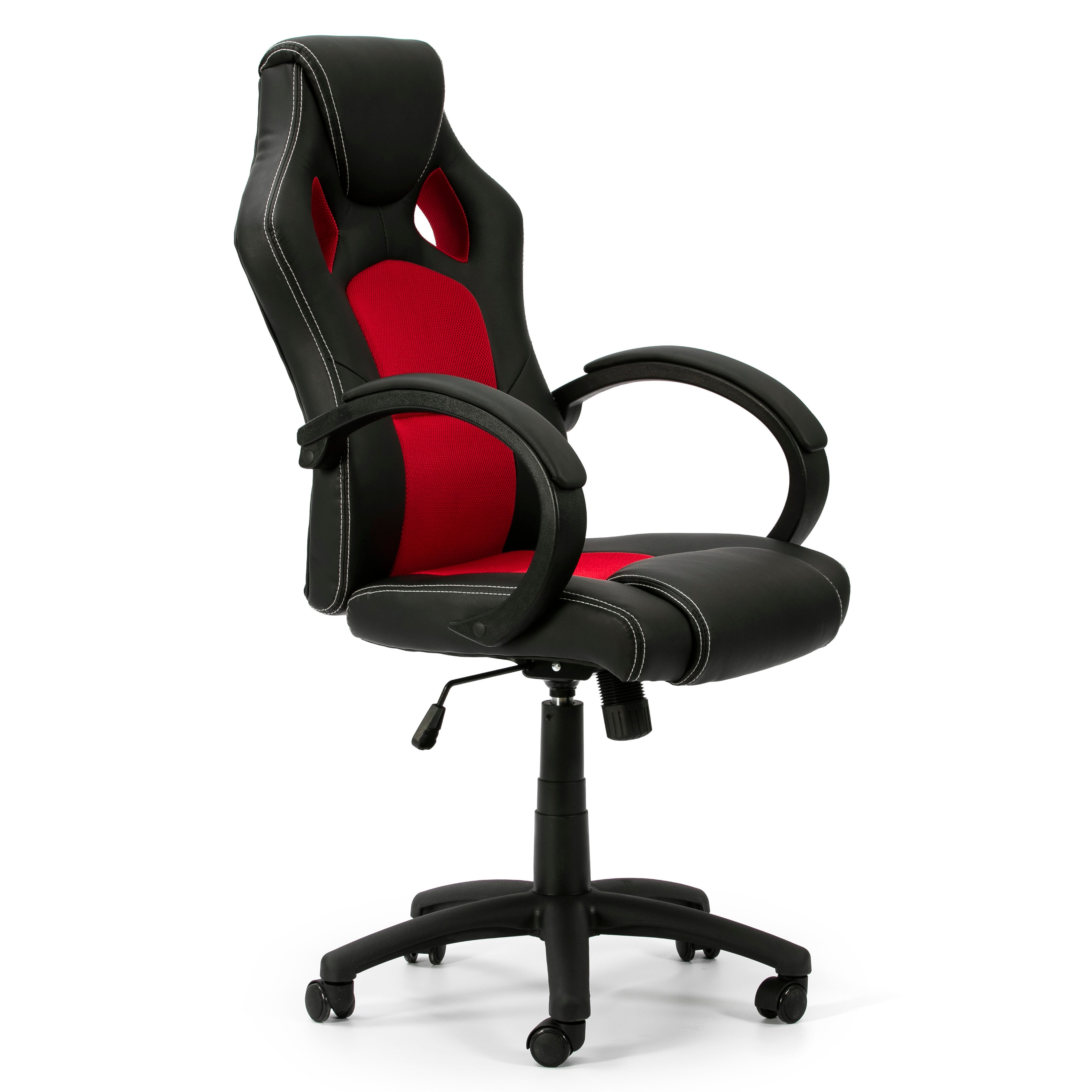 Silla escritorio WIN silla gaming para niño regulable en altura en Negro y  Rojo