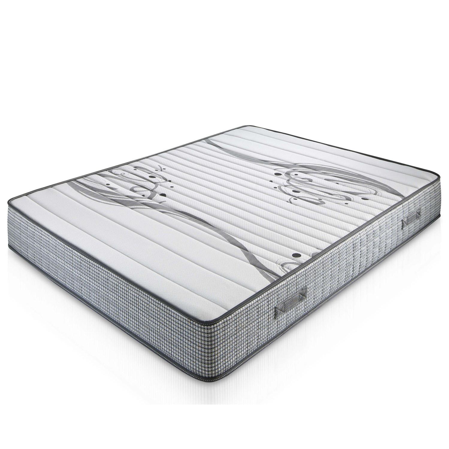 Canapé Abatible Blanco + Colchón Viscoelástico Imperium 135x190 Altura 30 Cm - WIN REST | Leroy