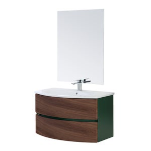 Mobile bagno completo - dim. 90x50x50 cm con doppia anta, lavabo