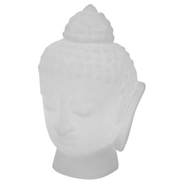 Matches21 Lampada Profumata Asiatica: Statuetta In Ceramica E Poliresina Con Buddha E Bambù. Ciotola Rimovibile Per Lumini. Perfetta Per La Casa.