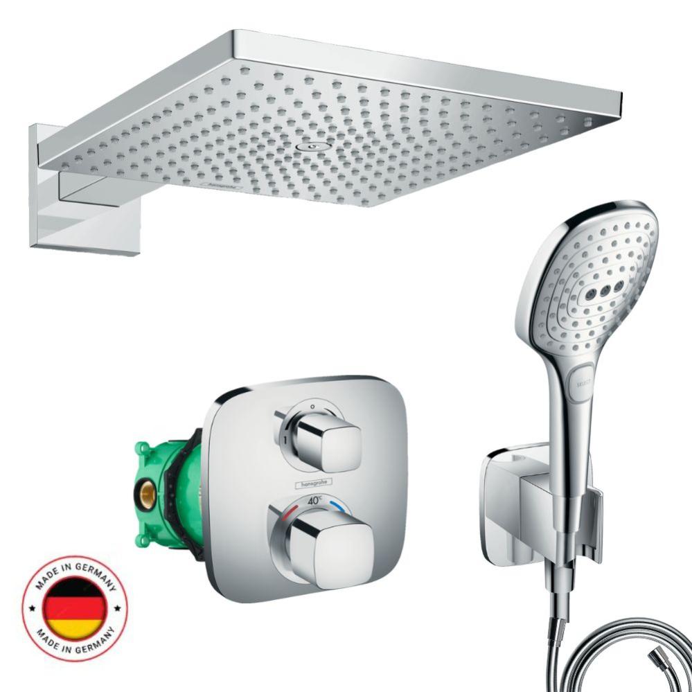 Lot douche encastré thermostatique HANSGROHE Ecostat E + Douche