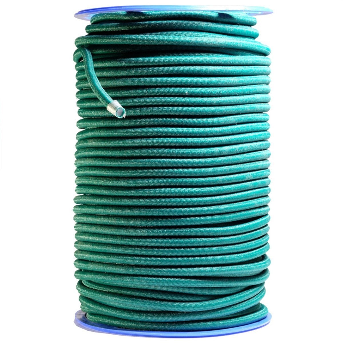 Corda elastica Verde 50 m - Qualità PRO TECPLAST 9SW - Cavo per teloni con  diametro 9 mm - Prodotto in Francia
