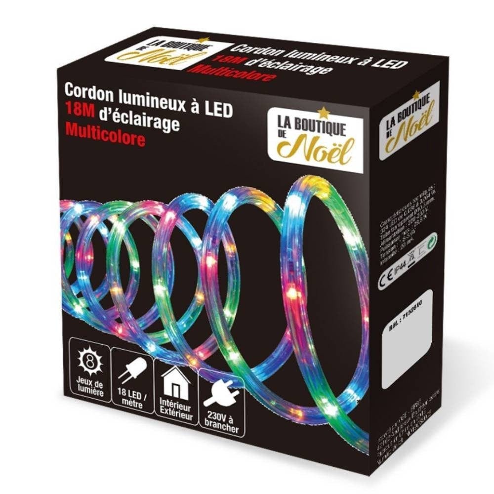 Guirlande guinguette extérieure raccordable multicolore LED 18m