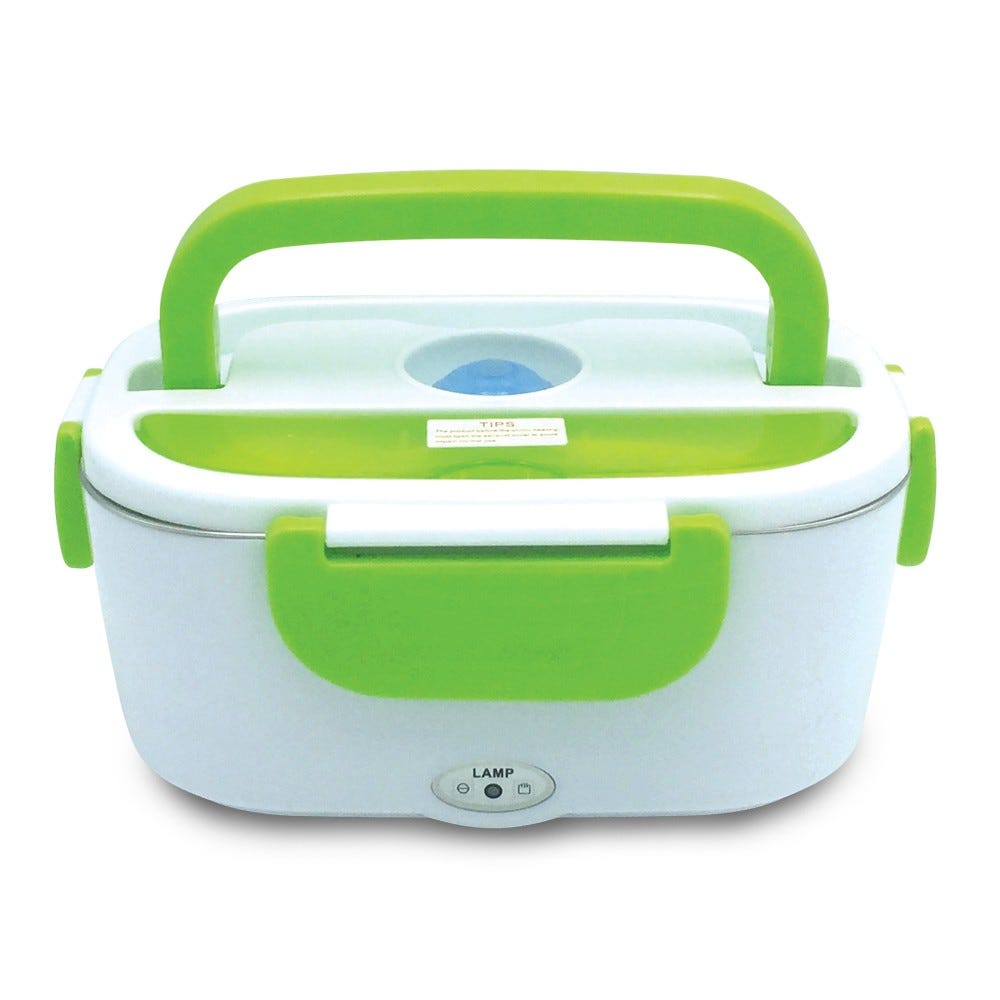 Lunch Box Chauffante Electrique Gamelle Chauffante 1.5 L Bo?te Chauffante  Repas en Acier Inoxydable