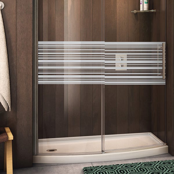 Adesivo porta di doccia Liane romantiche - Sticker adesivo - adesivi murali  - 185x55cm