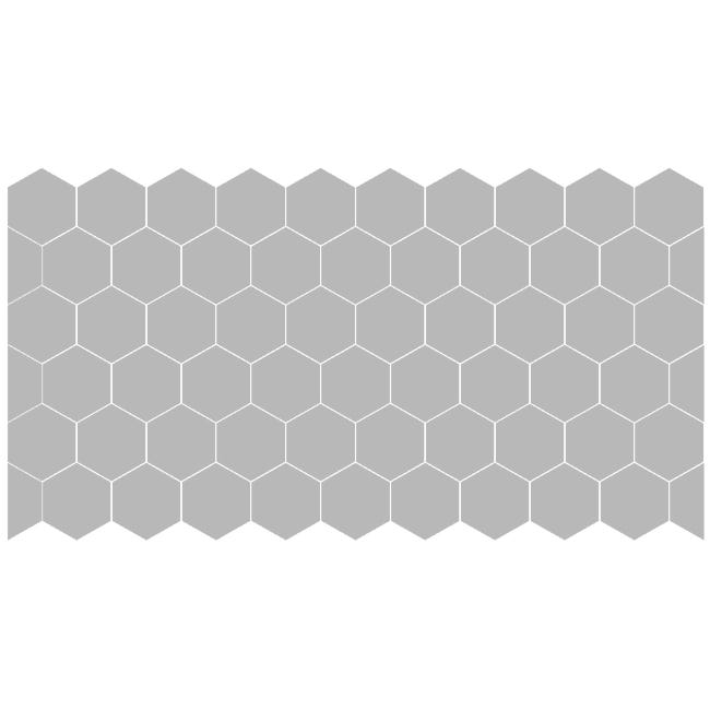 Stickers occultant douche: Hexagone graphique 