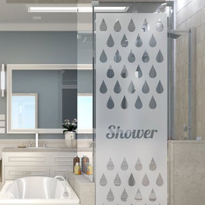 Pegatina ducha pequenas Douche zen - adhesivo de pared - revestimiento  sticker mural decorativo - 85x70cm