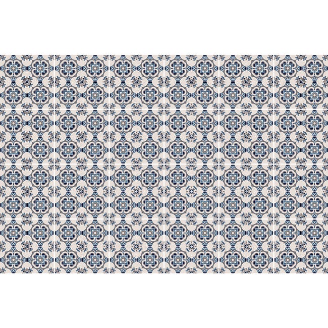 24 vinilos baldosas de cemento azulejos Acacio - adhesivo pared - sticker  revestimiento - 40x60cm-24stickers10x10cm