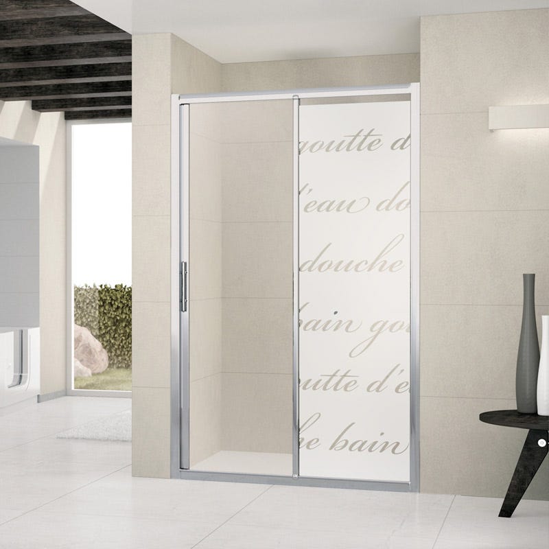 Adesivo porta di doccia Doccia letteraria - Sticker adesivo - adesivi  murali - 150x45cm