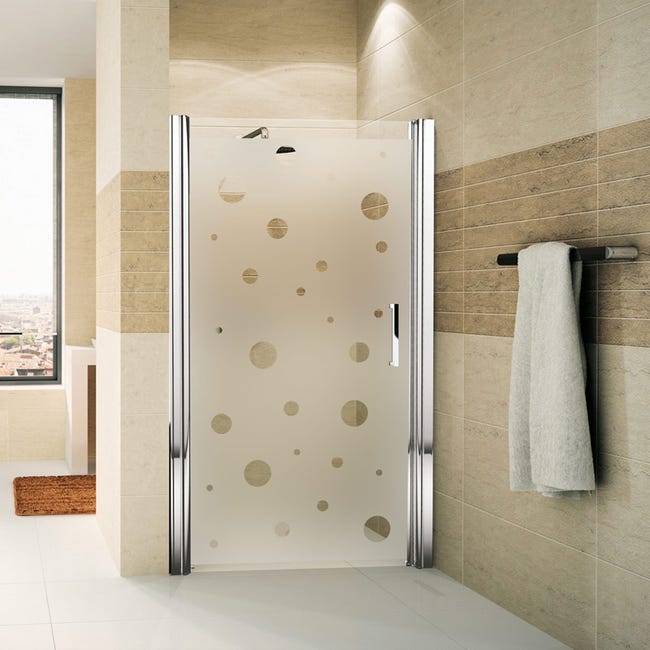 Pegatina ducha puerta Pequenas burbujas - adhesivo de pared - revestimiento  sticker mural decorativo - 145x75cm