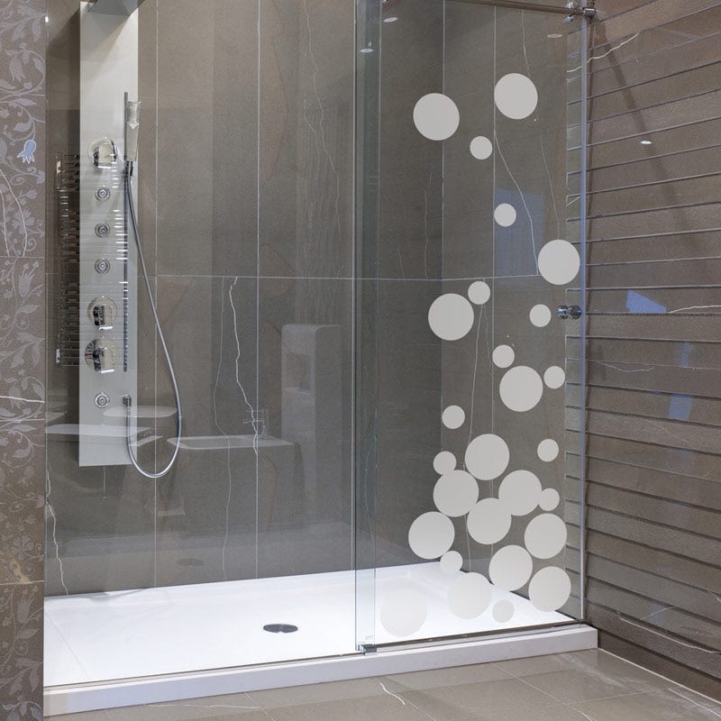 Adesivo porta di doccia Bolle di sapone piccoli - Sticker adesivo - adesivi  murali - 200x75cm