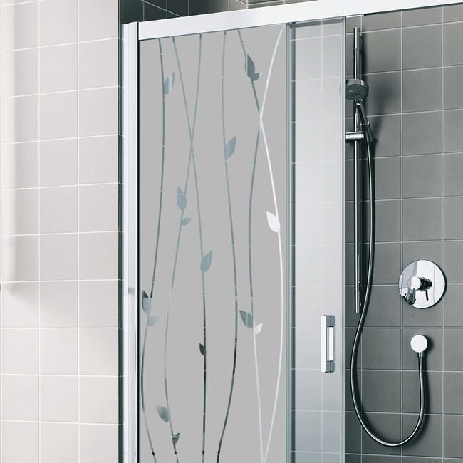 Pegatina ducha puerta Pequenas burbujas - adhesivo de pared