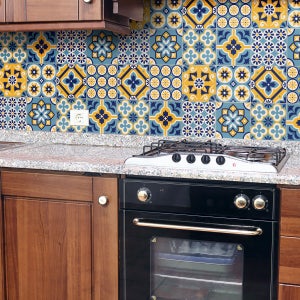 24 vinilos azulejos sabriena - adhesivo de pared - revestimiento sticker  mural decorativo - 40x60cm-24stickers10x10cm