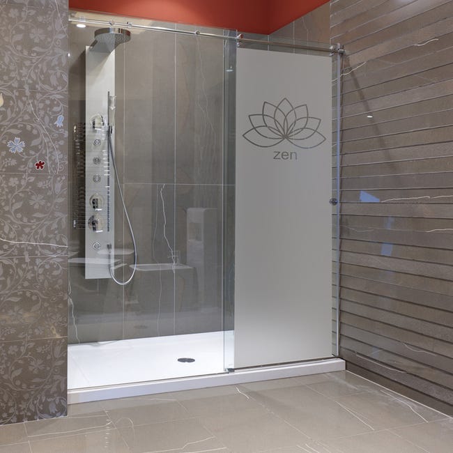 Adesivo porta di doccia Liane romantiche - Sticker adesivo - adesivi murali  - 185x55cm