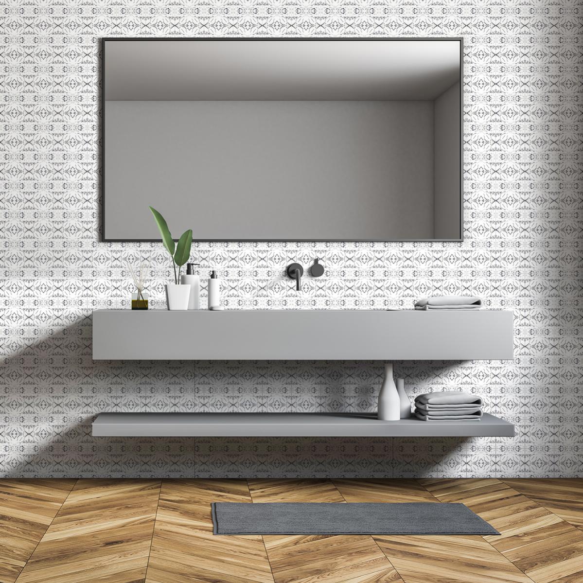 Adesivo Marmo Per Mobili Grigio E Nero - Sticker Adesivo - Adesivi