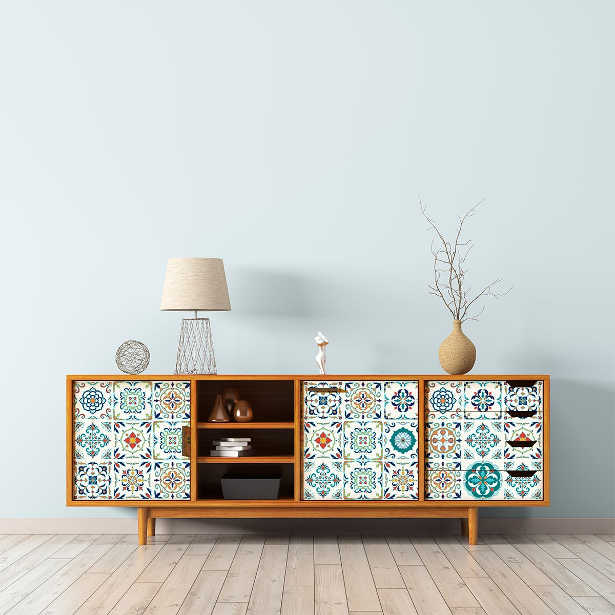 30 vinilos muebles de azulejos murillo - adhesivo de pared