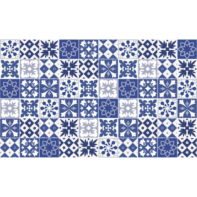 60 vinilo baldosas azulejos Emerencia - adhesivo de pared - revestimiento  sticker mural decorativo - 120x200cm-60stickers20x20cm