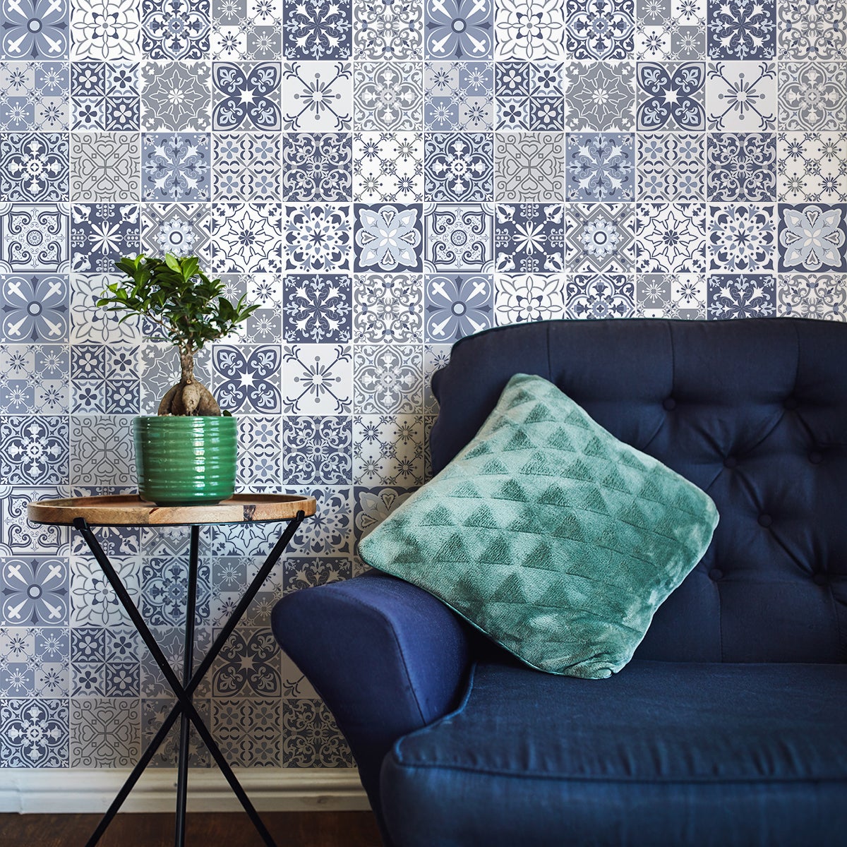 24 vinilos azulejos spritziana - adhesivo de pared - revestimiento sticker  mural decorativo - 60x90cm-24stickers15x15cm