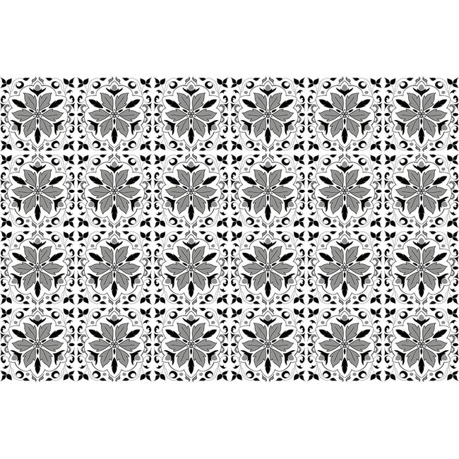 24 vinilos baldosas de cemento azulejos Acacio - adhesivo pared - sticker  revestimiento - 40x60cm-24stickers10x10cm
