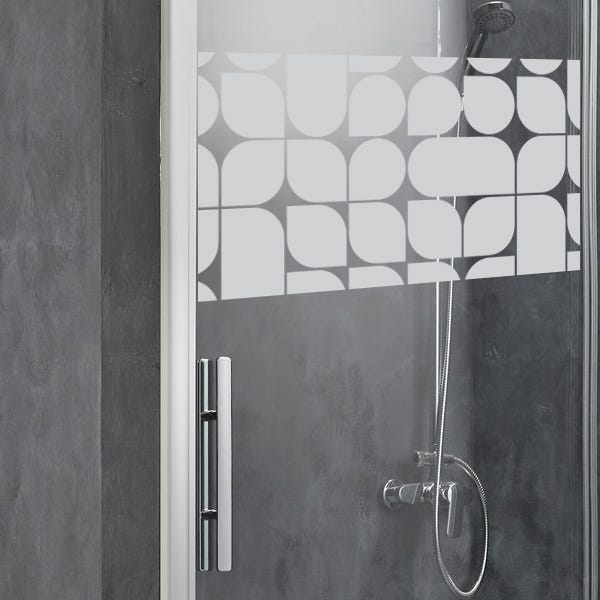 Pegatina ducha puerta Pequenas burbujas - adhesivo de pared - revestimiento  sticker mural decorativo - 70x35cm