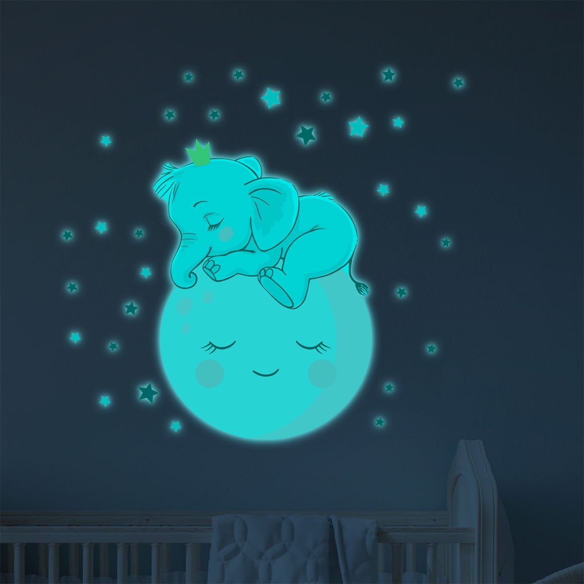 Sticker phosphorescent lumineux - Autocollant mural plafond enfant