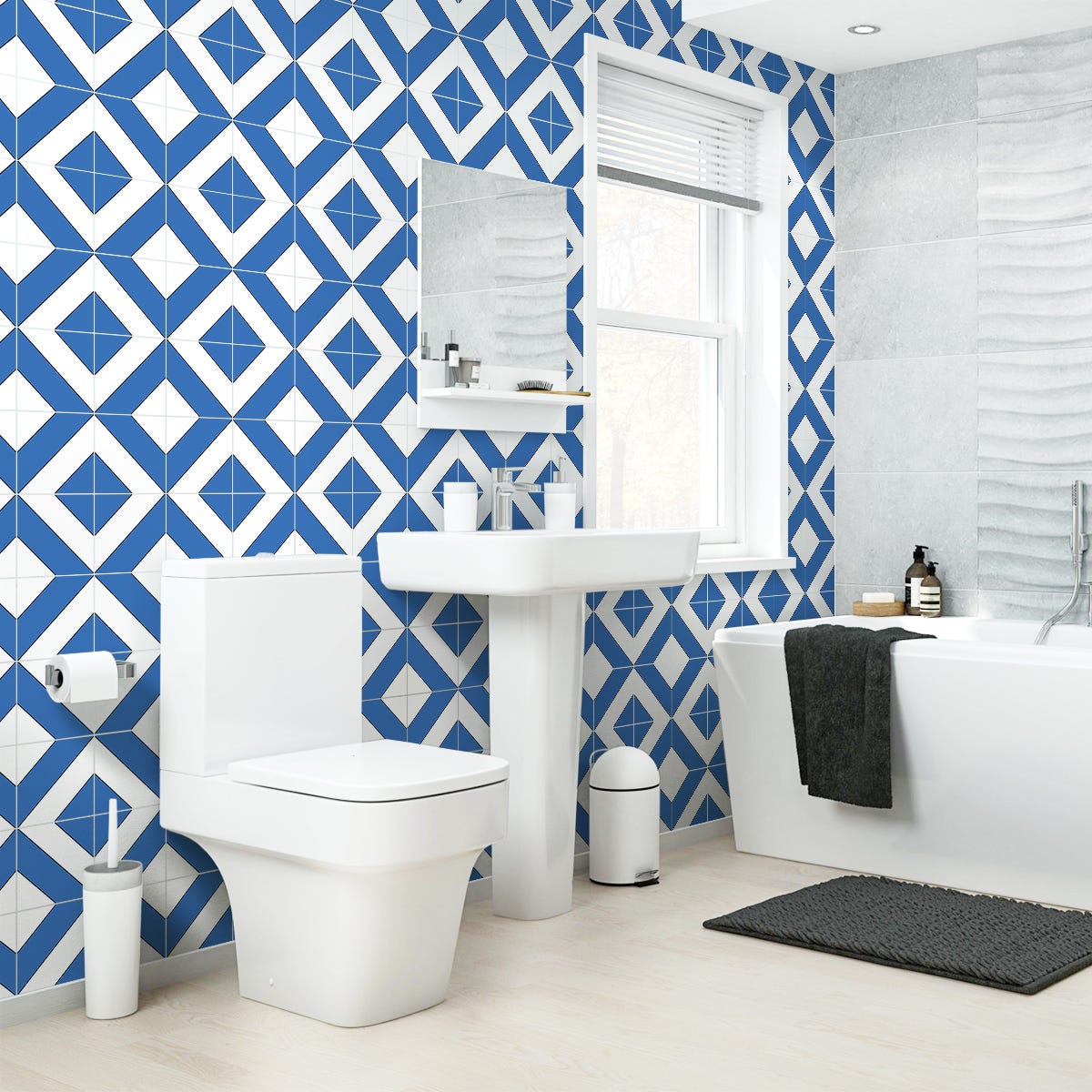 60 vinilo baldosas azulejos Emerencia - adhesivo de pared - revestimiento  sticker mural decorativo - 120x200cm-60stickers20x20cm
