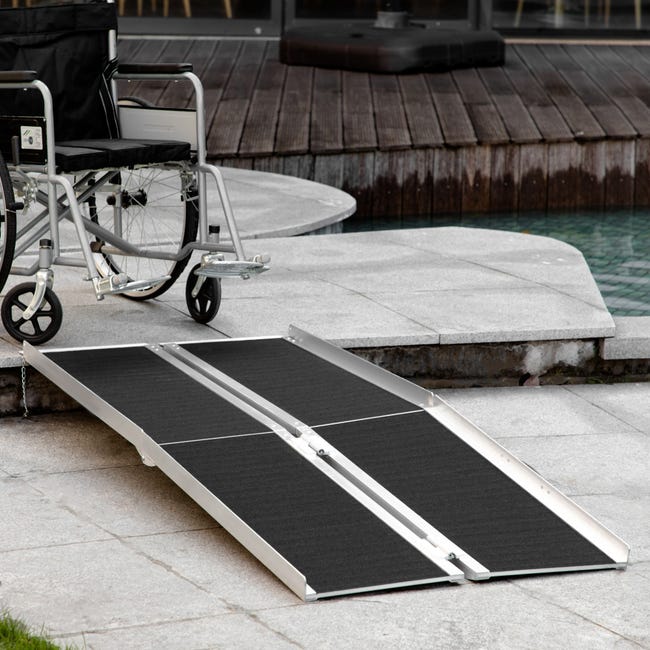Rampes d'aluminium pour fauteuil roulant