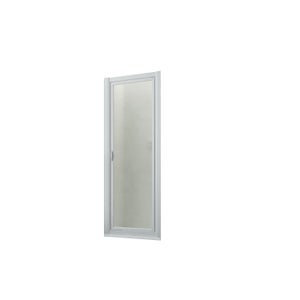 Paroi de douche d'angle avec une porte pivotante et retour fixe NERINA 80 cm  x 80 cm - Creazur Pro
