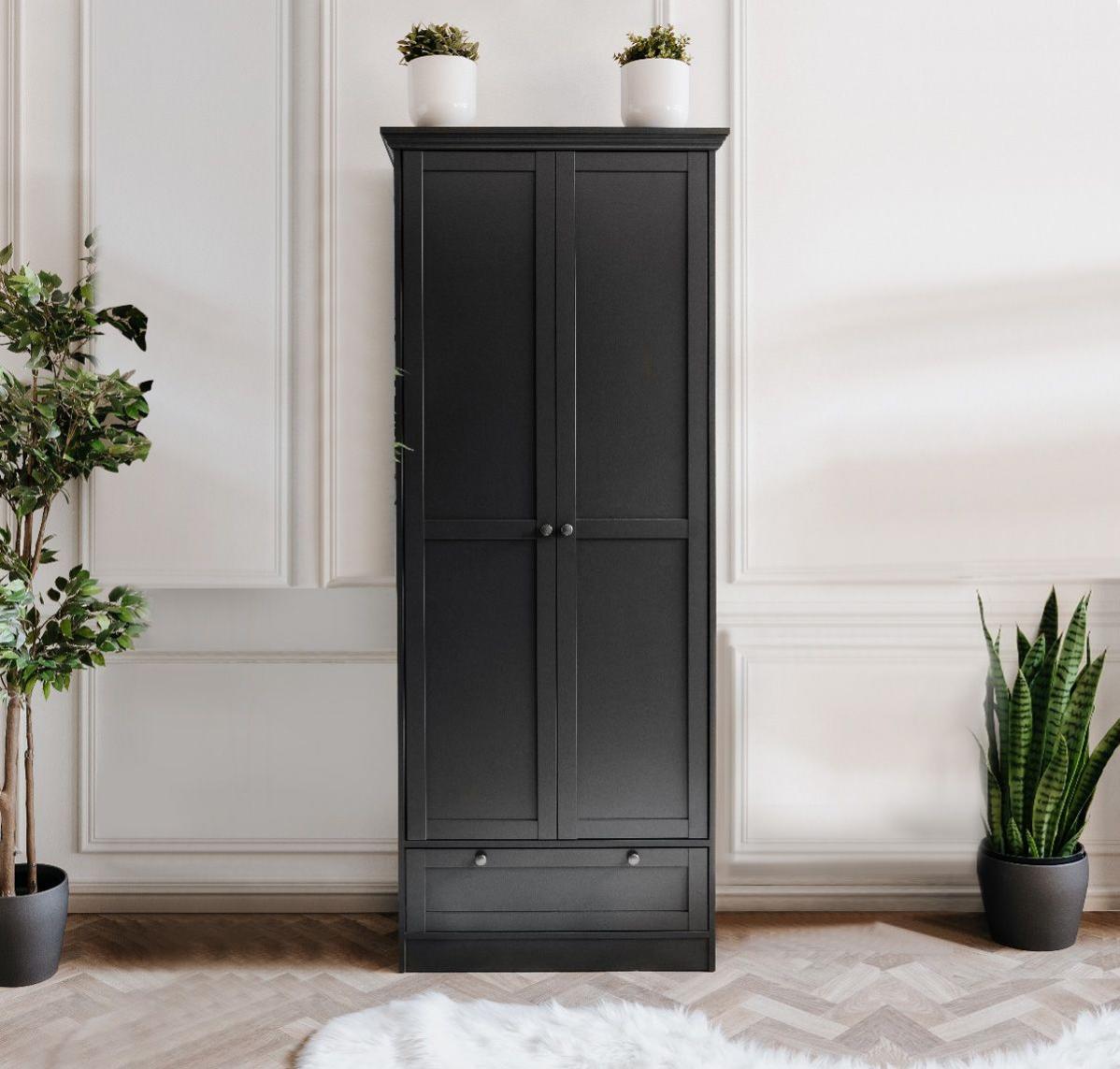 Set 4 Organizer 2 Ripiani Con Cassetto Scorrevole – Per Sotto Lavello, Cucina, Bagno – ABS, Dimensioni L/39,6 E S/34,8 Cm, Nero
