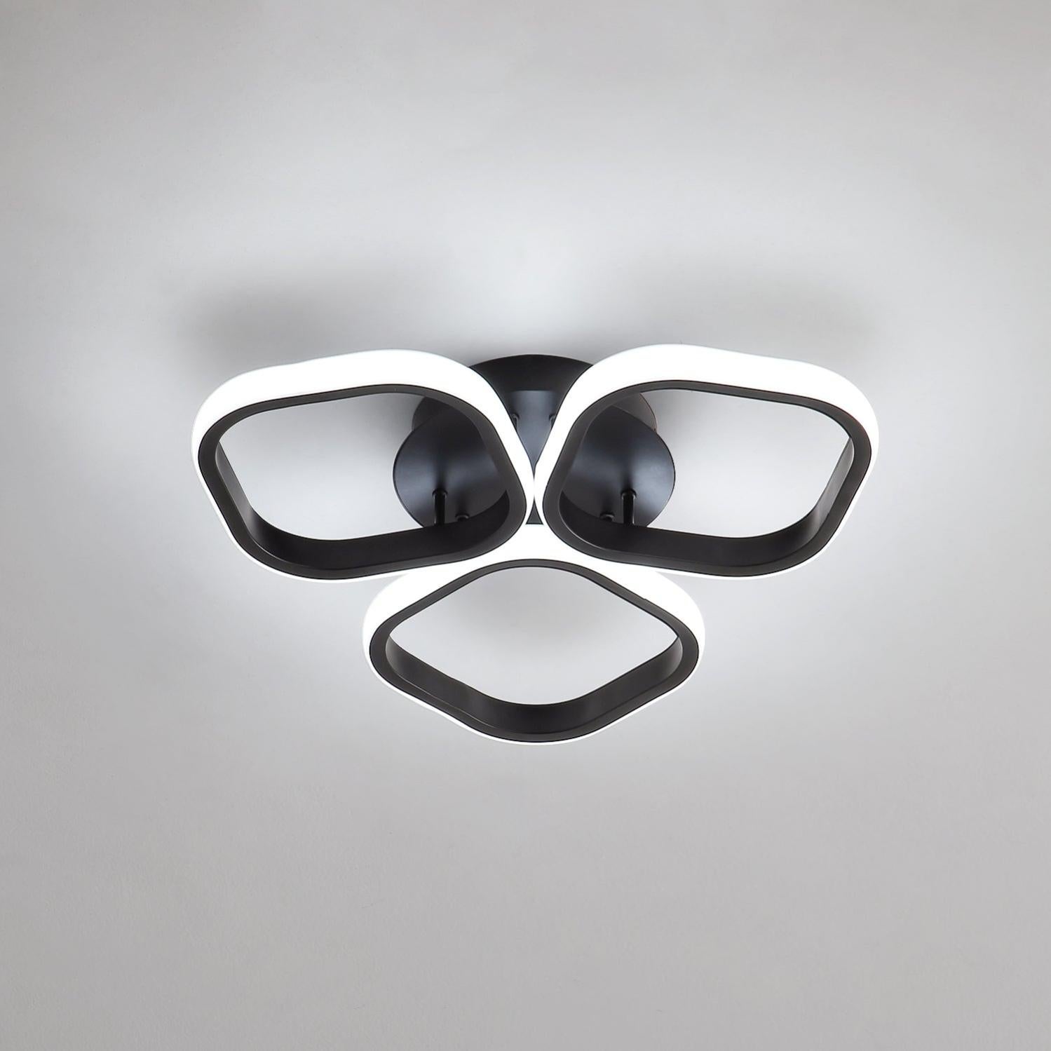 Plafoniera Led Da Soffitto 50w Lampadario Quadrato Bianco Design Moderno Luce Fredda Naturale Per Camera Cucina Salotto
