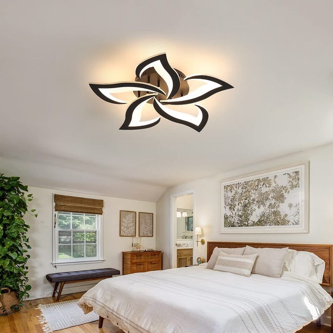 Lámpara LED de techo con forma de estrella para habitación de