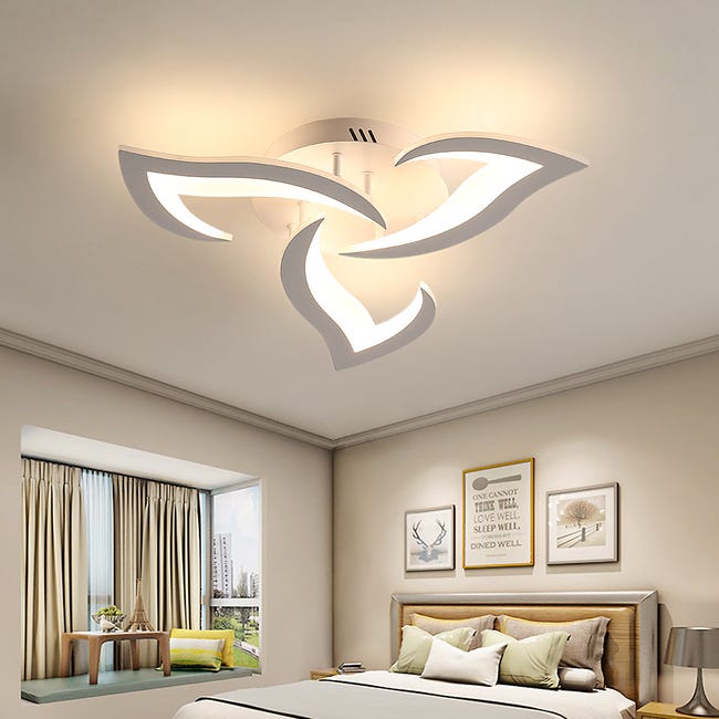 Plafonnier sans fil Lampe de plafond de musique colorée Lumière décorative  pour chambre à coucher (36w + contrôle PARTITION - Cdiscount Maison