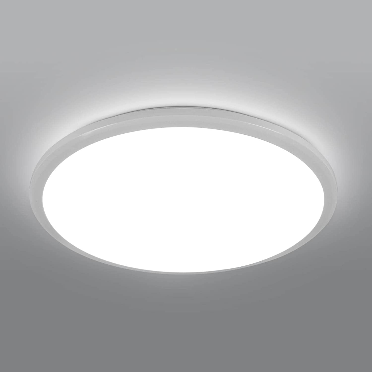 24W Plafonnier LED, Ø 30cm Lampe Plafond 2400LM Imperméable IP44