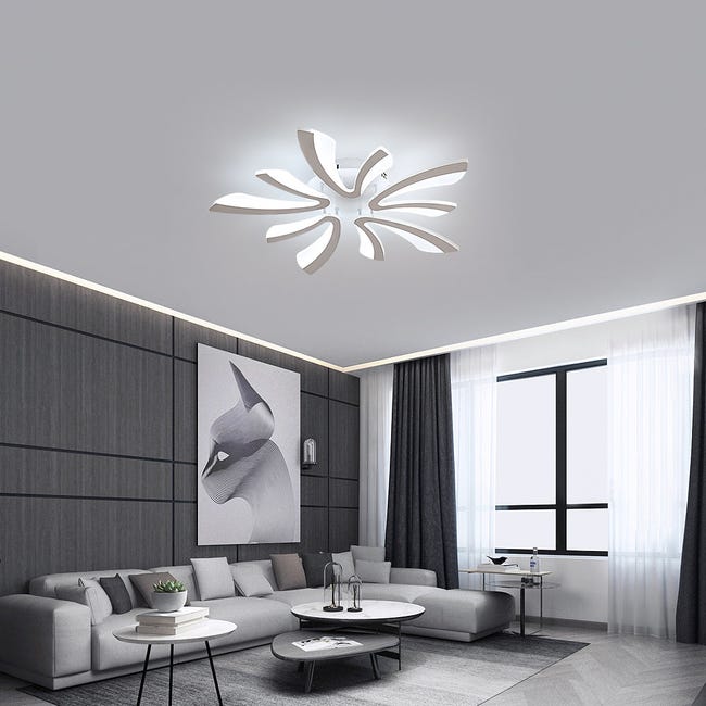 Luminaire Plafonnier LED Dimmable Salon Lustre Lampe Avec