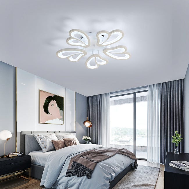 Plafonnier LED moderne, 30W luminaire plafonnier en cristal, Lampe de  plafond réglable à 3 couleurs de lumière, plafonniers à la mode pour salon,  chambre, couloir, restaurant - Achat & prix
