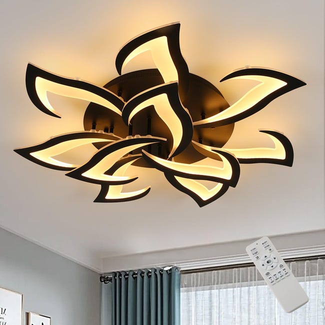 Plafonnier LED,Lampe de Plafond Acrylique 48W,Lustre de Plafond Carré Plafonnier LED,Lampe de Plafond Acrylique 48W,Lustre de Plafond Carré