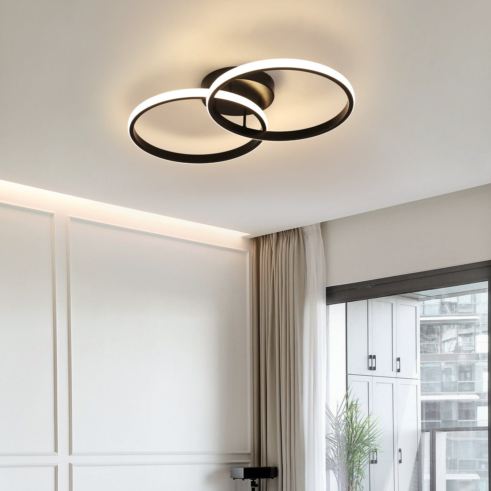 Genoalamp - Luci per Condominio - Lampada da soffitto (plafoniera) o da  parete (applique) 340-23110 dia.55cm