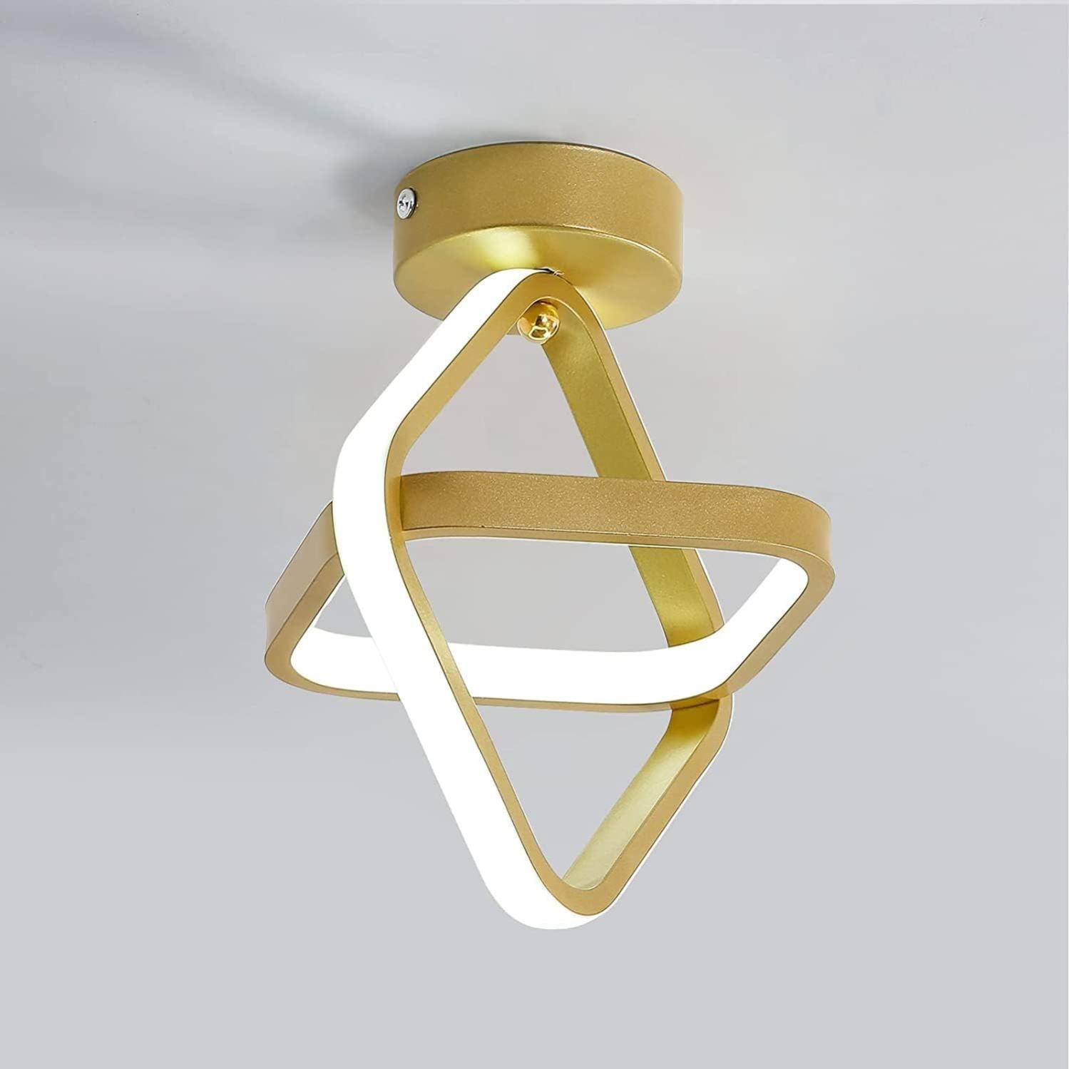 Tealight Plafoniera LED Soffitto, Lampadario Design Curvo, Plafoniera