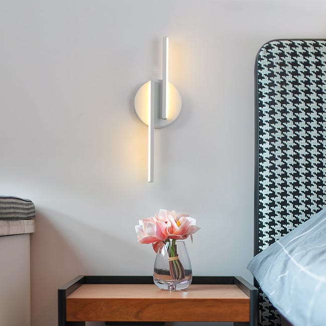 Applique Murale LED Intérieur Décoration Lampe en Aluminium 10W Moderne  Éclairage Design Lumiaire Blanc Chaud pour Chambre Maison Couloir Salon 