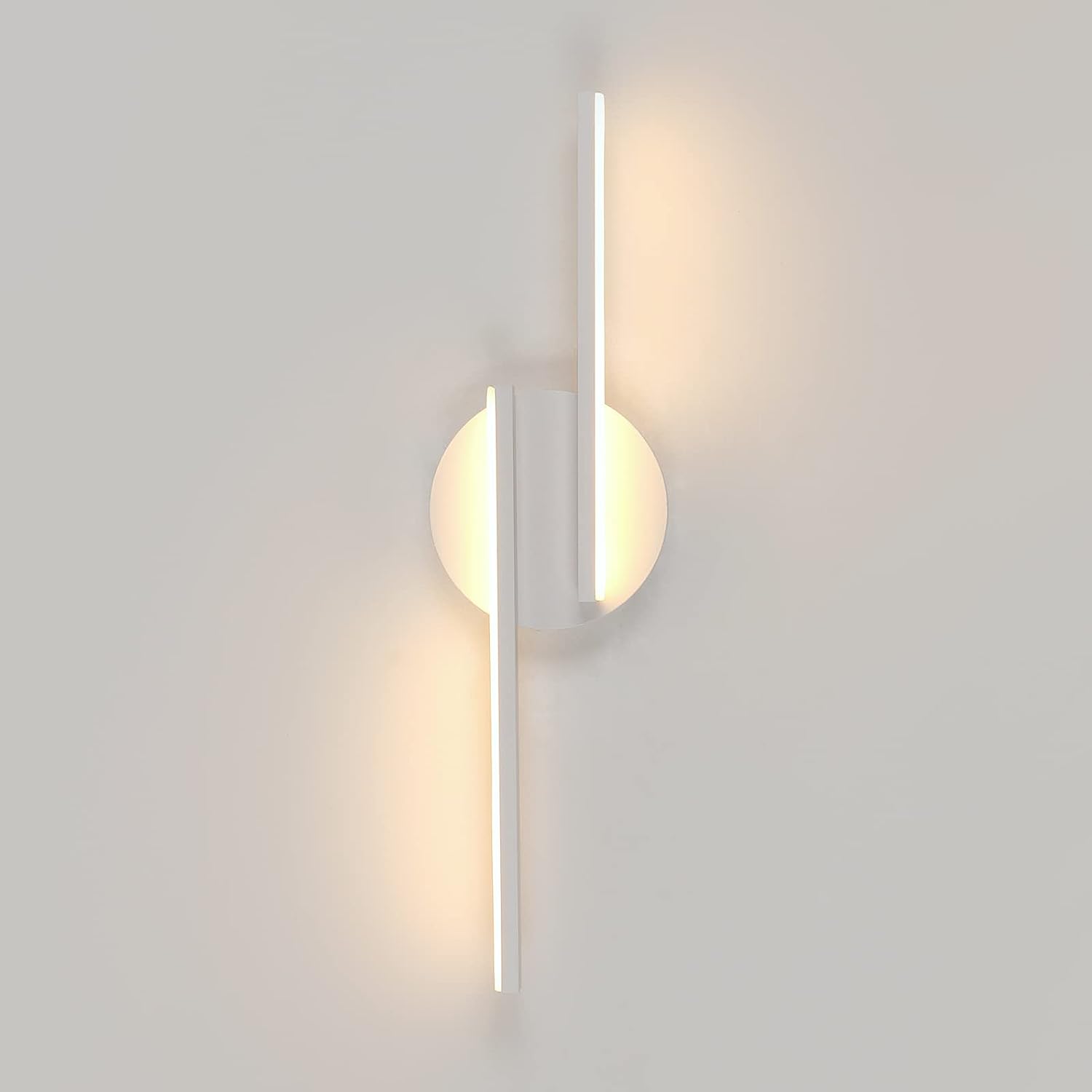Applique Murale LED Intérieur Lampe Murale Moderne, Appliques Aluminium Pour  Salon Couloir Salle De Bain Escalier Veilleuse (Blanc) 3000K Lumière Chau