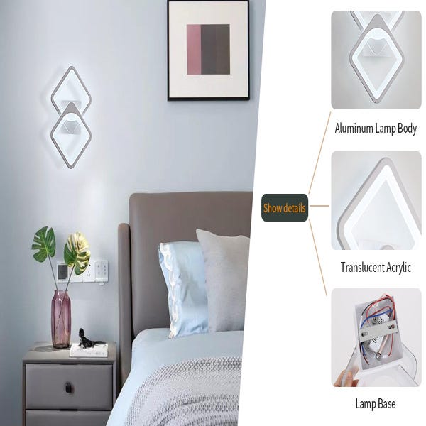Applique murale led lampe orientable bedroom