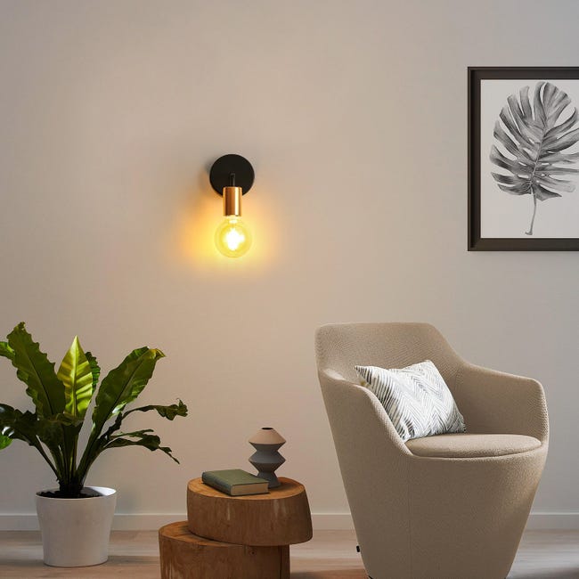 Rétro Industriel Rustique Luminaire Applique Murale en Corde Éclairage  Vintage Edison Lampe Douille E27 pour pour Décoration de Maison Bar  Restaurants
