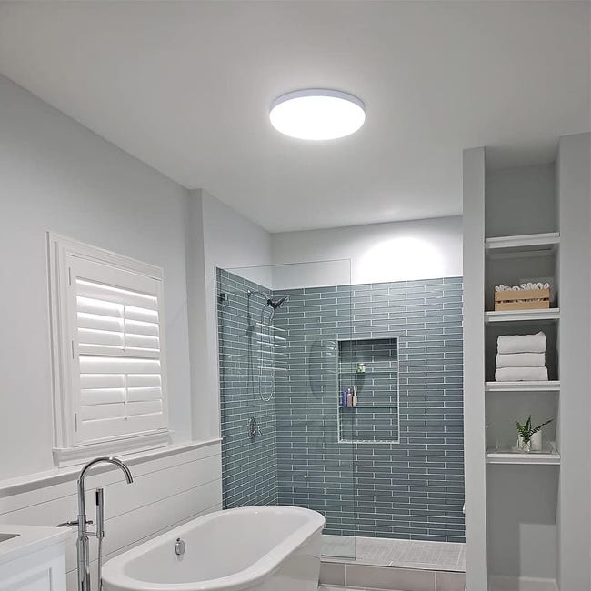 PLAFONNIER WC DESIGN  Plafonnier, Design, Blanc couleur