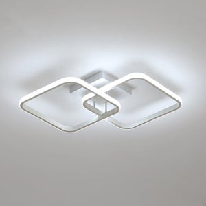 Plafonnier LED carré blanc 80W Cumbuco 6153