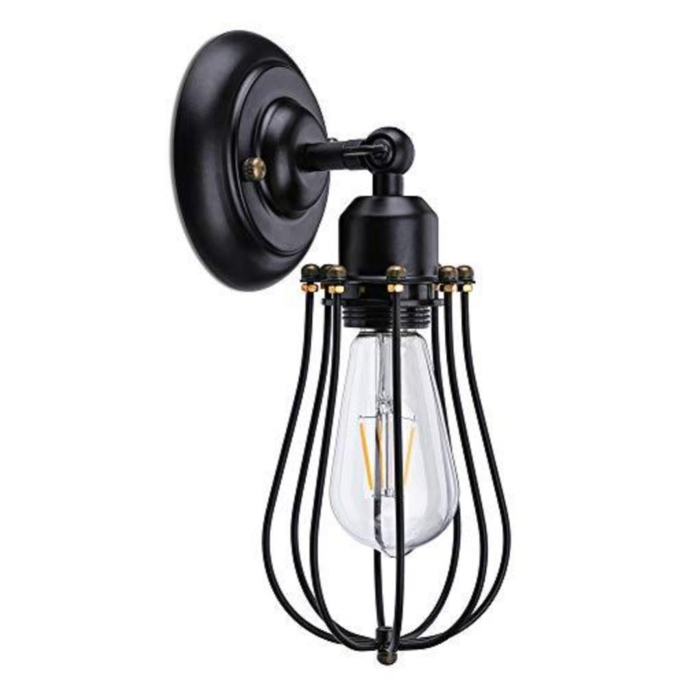 Lampada Da Parete Vintage A Puleggia - Stile Industriale In Ferro - Per Casa, Bar O Ristorante - Foto 8