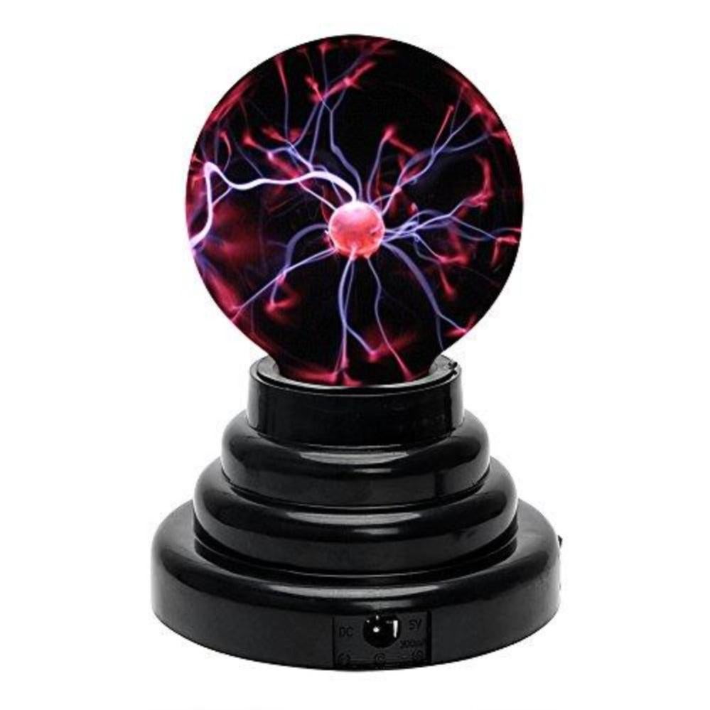 Sfera Al Plasma 7even Diametro 20 Cm – Lampada Retrò Con Fulmini Viola E Blu, Effetto Interattivo Al Tocco, Con Alimentatore